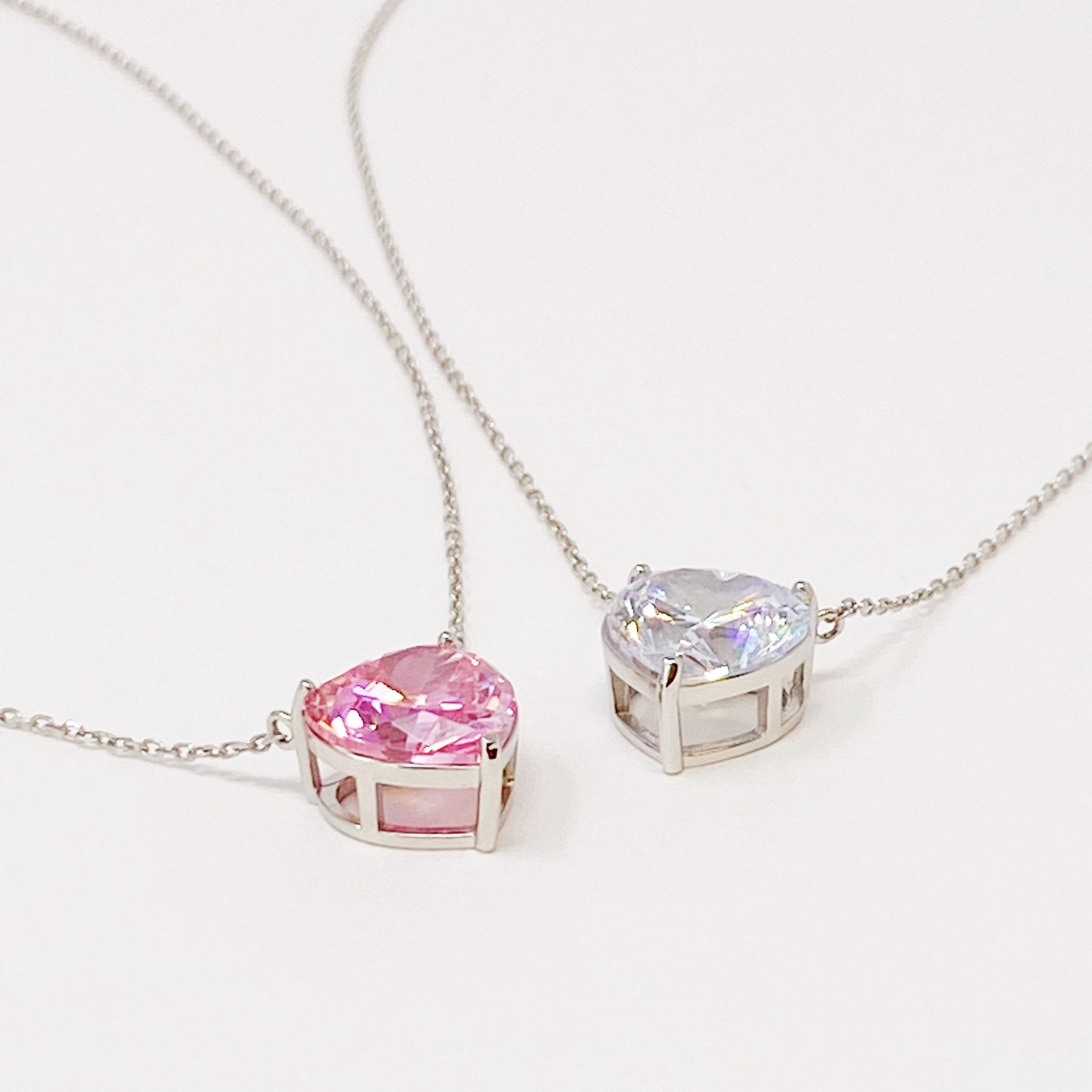 Absolute Beauty Sterling Silver Heart Necklace by Dealightful Finds