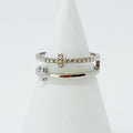 Forever Double Cross Ring by Dealightful Finds