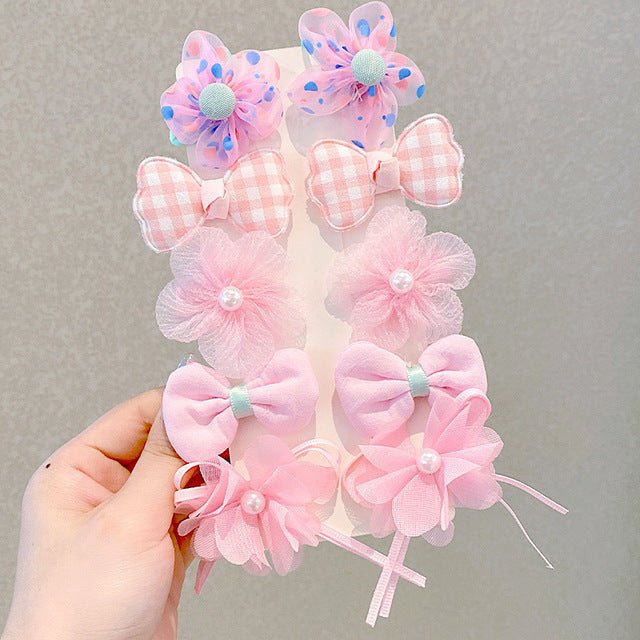 Cute Mesh Hair Clip Set for Little Girls by Dealightful Finds