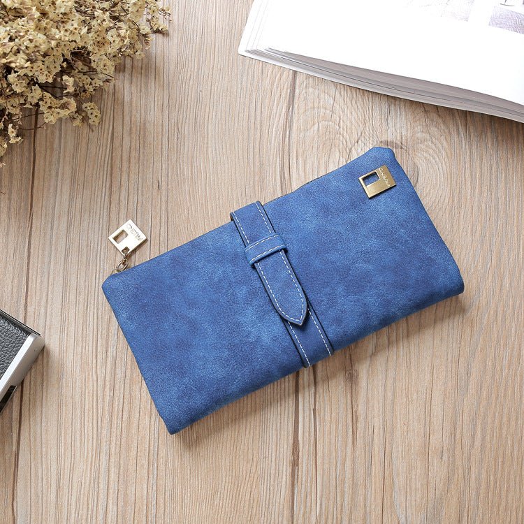 Frosted Women’s Long Wallet with Card Slots by Dealightful Finds