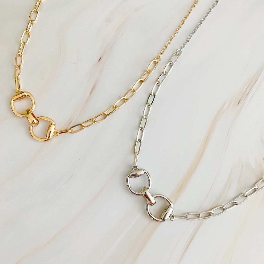 Equestrian Pendant Chain Necklace by Dealightful Finds