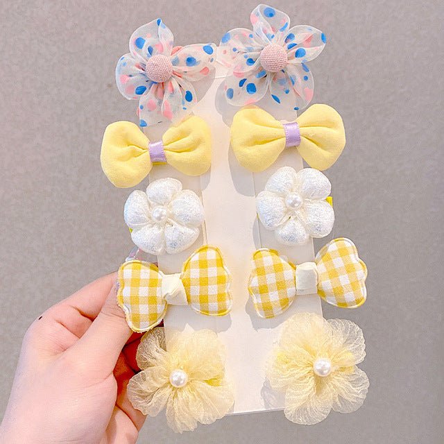 Cute Mesh Hair Clip Set for Little Girls by Dealightful Finds