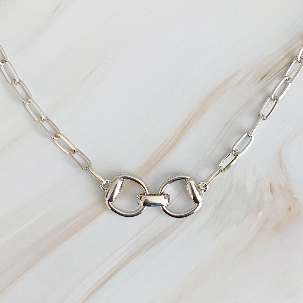 Equestrian Pendant Chain Necklace by Dealightful Finds
