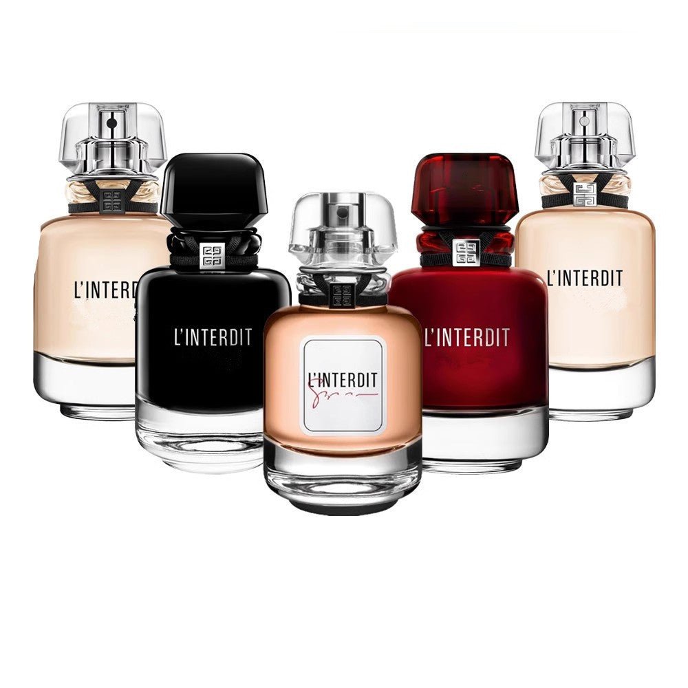 Classic Forbidden Red Black Bottle Perfume Collection by Dealightful Finds