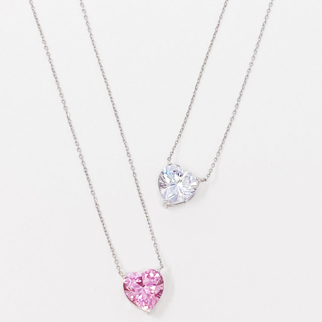 Absolute Beauty Sterling Silver Heart Necklace by Dealightful Finds