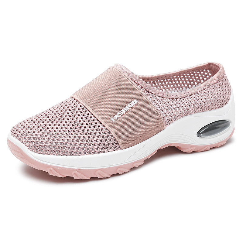 Breathable Mesh Half Support Women's Casual Shoes by Dealightful Finds