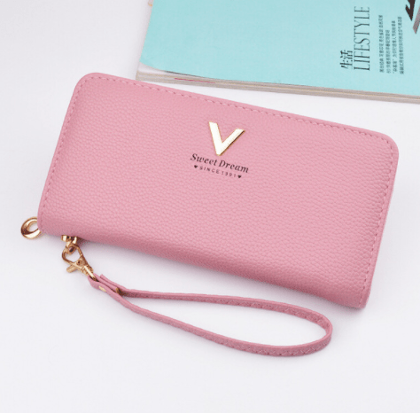 Long Zipper Leather Wallets for Women by Dealightful Finds