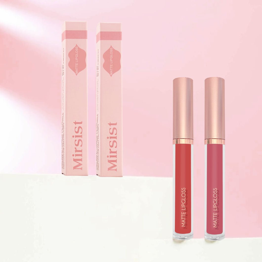 12-Color Matte Lip Gloss in Nude Shades by Dealightful Finds