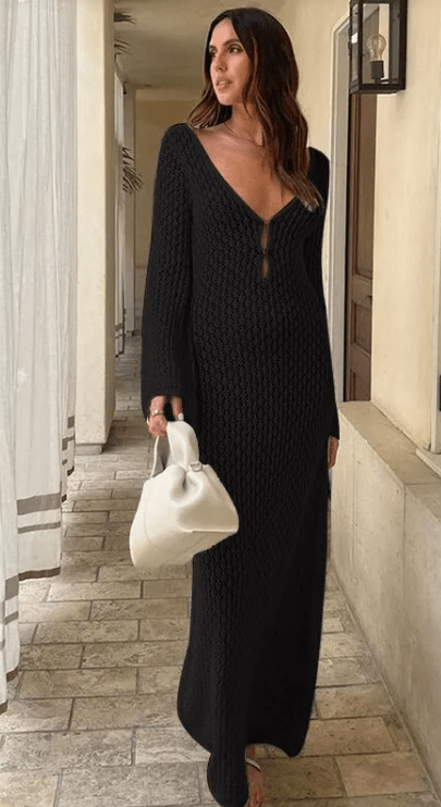Women's Solid Beach Dress by Dealightful Finds