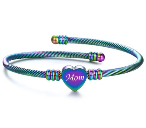Stainless Steel Braided Mother’s Day Bracelets for Mom by Dealightful Finds