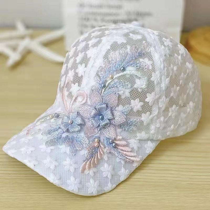 Women’s Outdoor Mesh Breathable Lace Peaked Cap by Dealightful Finds