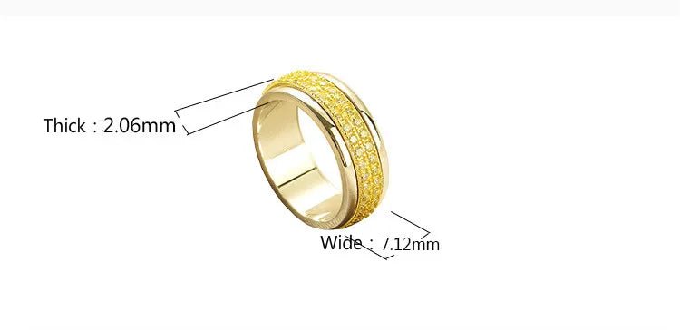 Rotatable 925 Silver Women’s Ring by Dealightful Finds