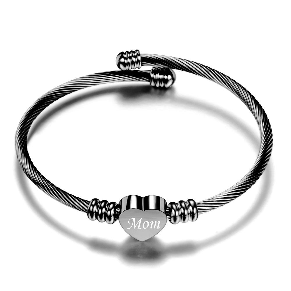 Stainless Steel Braided Mother’s Day Bracelets for Mom by Dealightful Finds