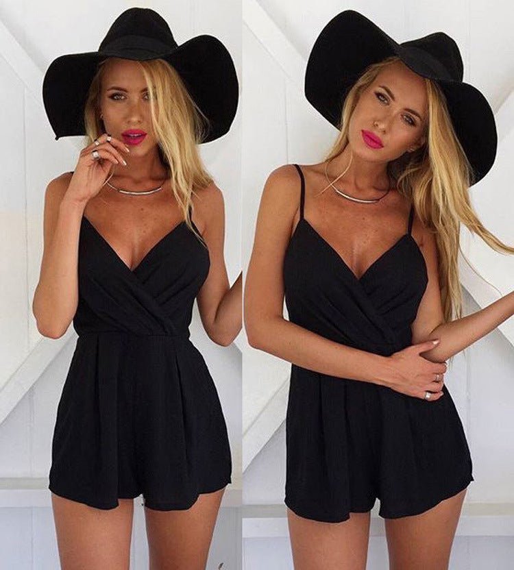 Casual Fashion V-Neck Loose Romper for Women by Dealightful Finds