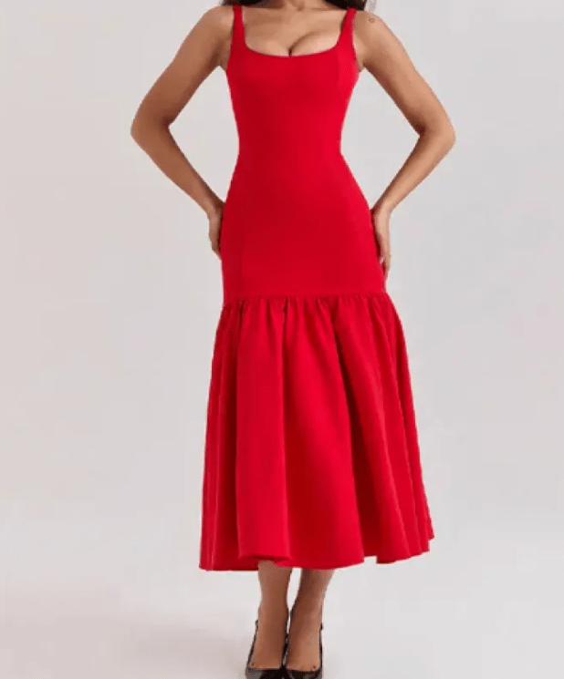Summer Pleat Fit Dress by Dealightful Finds