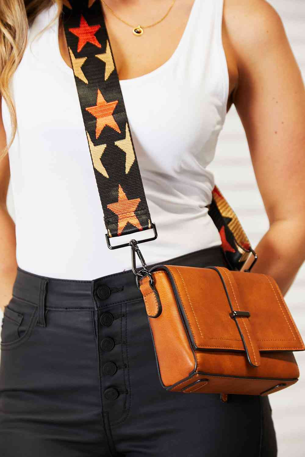 Sammy Wide Strap Crossbody by Dealightful Finds