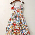 Medium and Long Print Dress for Girls by Dealightful Finds