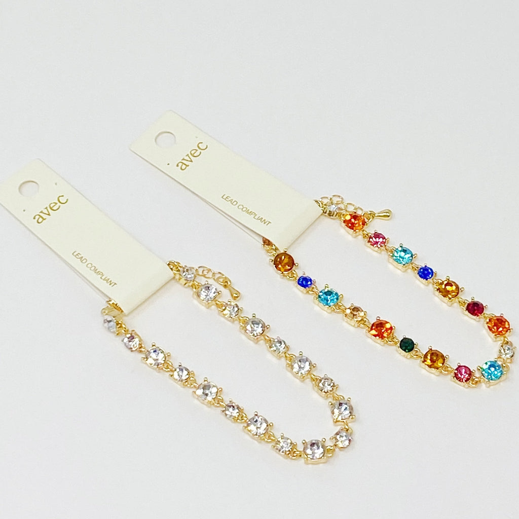 Crystals All Around Bracelet by Dealightful Finds