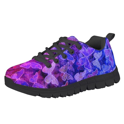 Beauty Butterfly Little Kid Girls 10.5 Lightweight Breathable Running Shoes Casual Fashion Sneakers Black Sole by Dealightful Finds