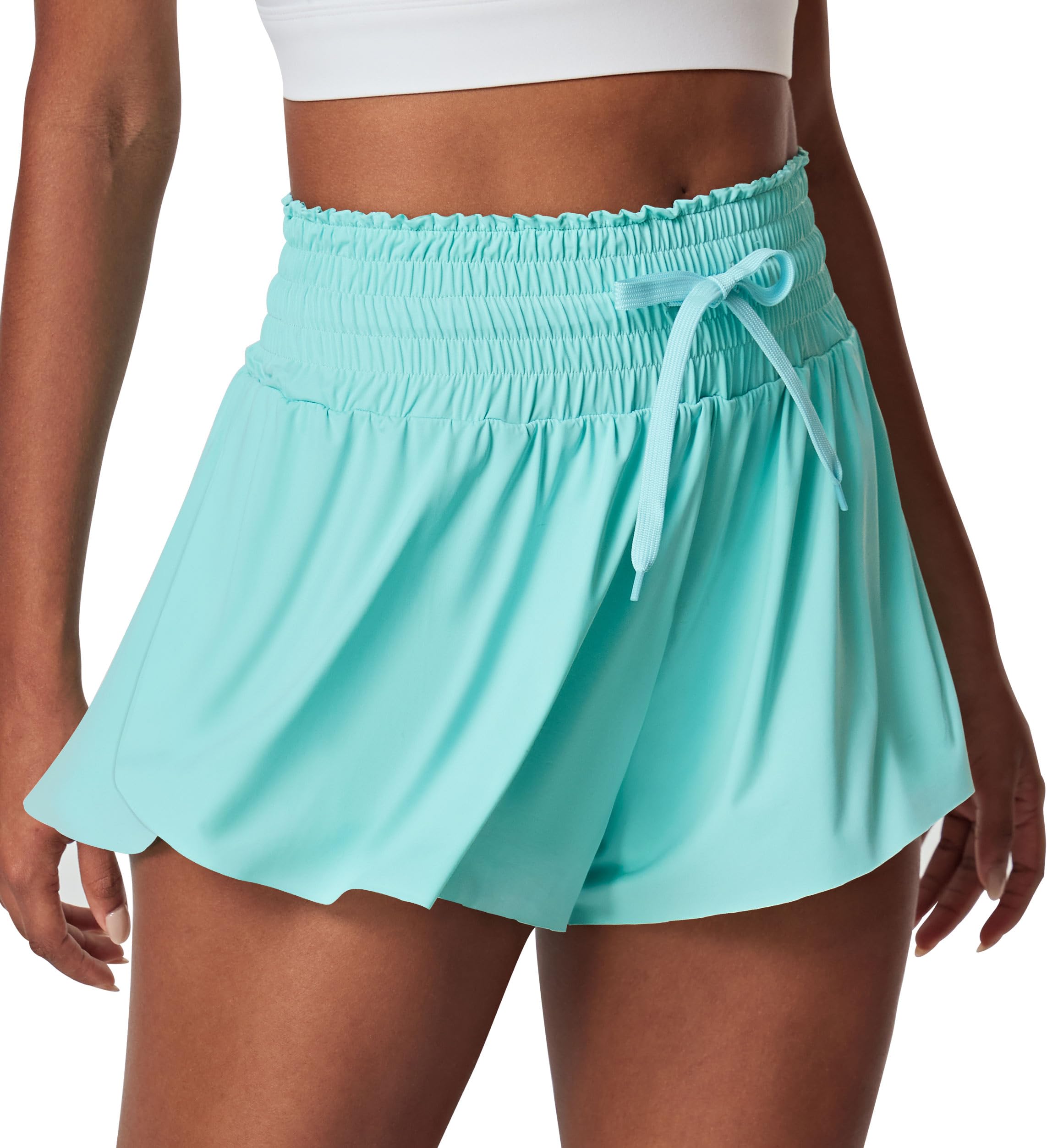 IUGA Flowy Shorts Butterfly Shorts for Women High Waisted Preppy Clothes Golf Workout Athletic Shorts Spandex Cheer Shorts Green by Dealightful Finds