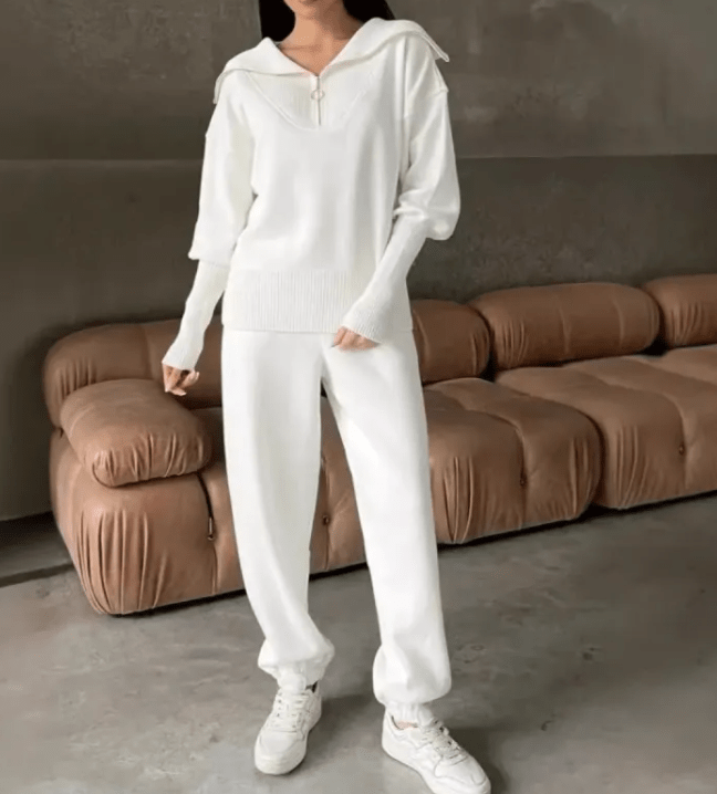 Women’s Sporty Zipper Suit by Dealightful Finds