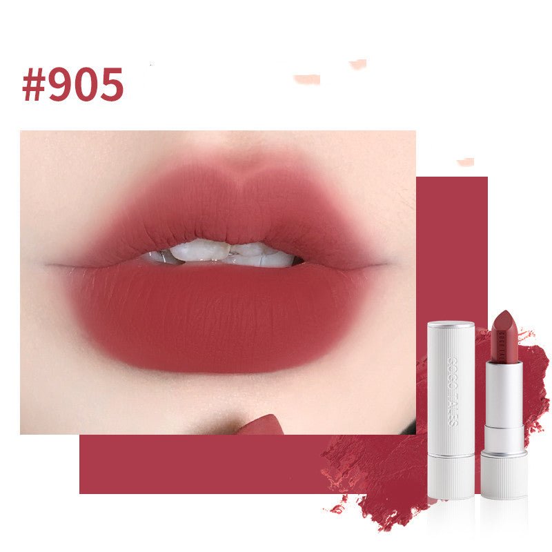 Retro Velvet Lipstick in Striped Caramel Chestnut by Dealightful Finds