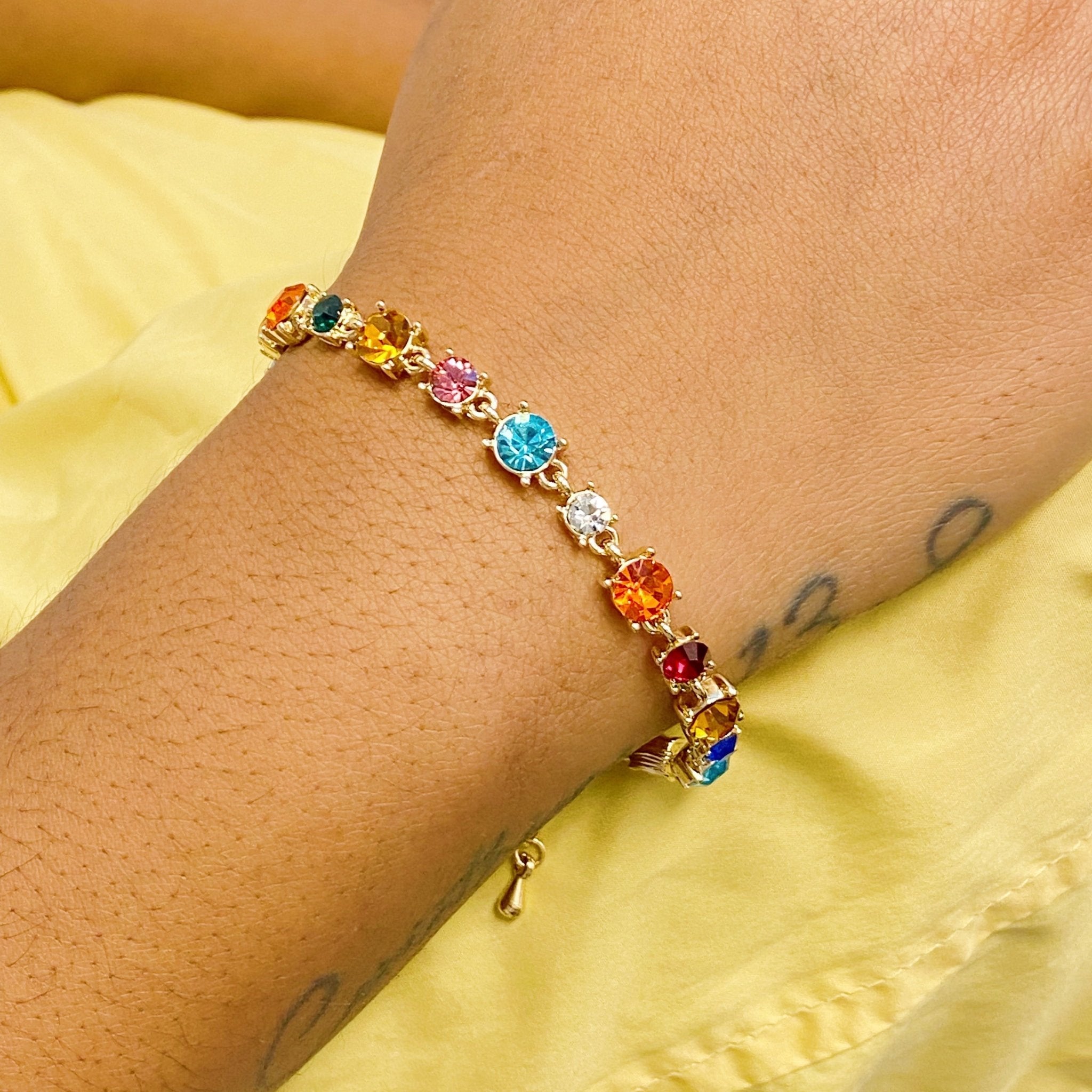 Crystals All Around Bracelet by Dealightful Finds