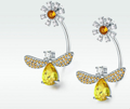 Daisy Bee Stud Earrings by Dealightful Finds