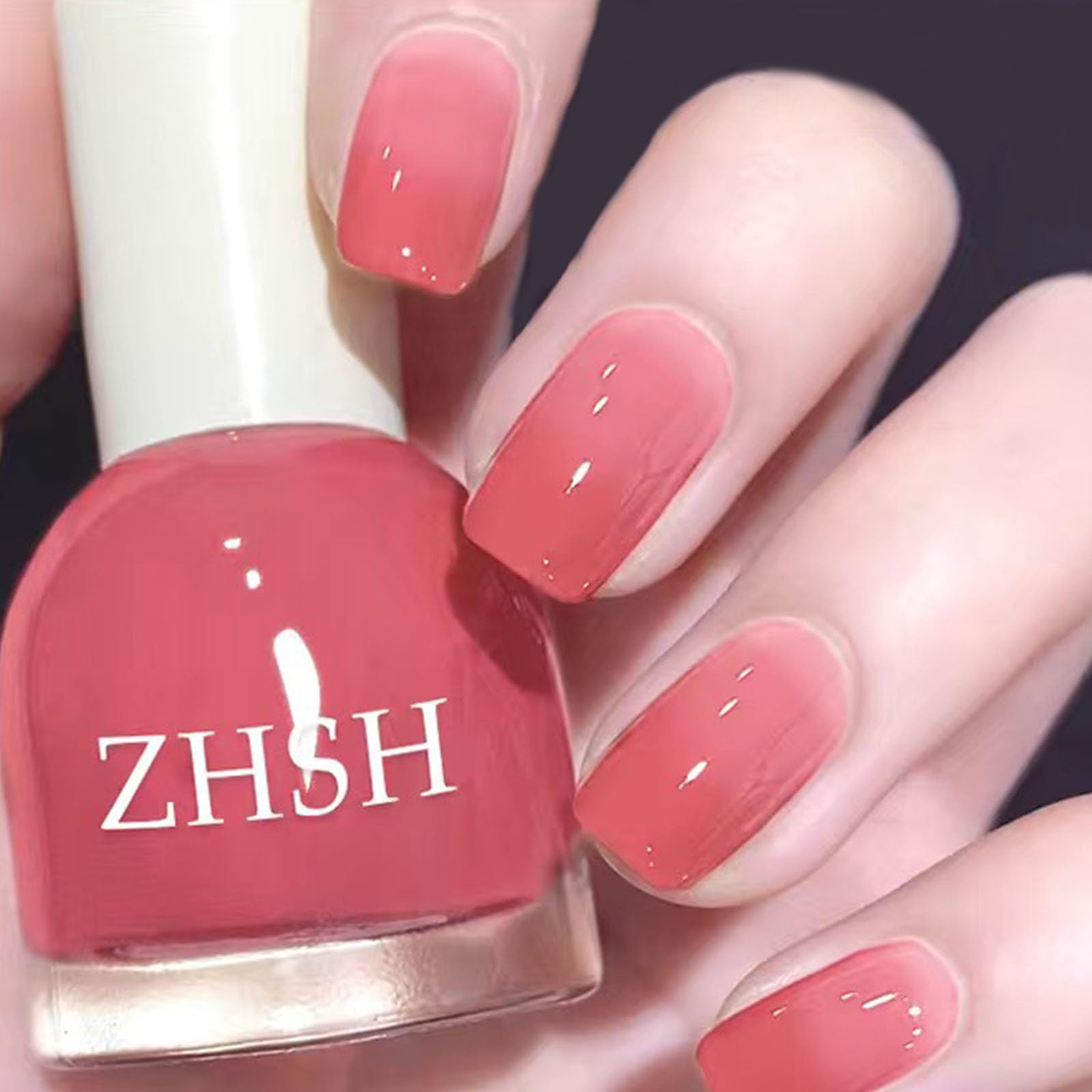NovaCharm Clear Pink Nail Polish - Pink Nude Jelly Nail Polish - Light Pink Nail Polish Sheer Nail Polish - High Gloss Quick Dry Nail Polish - Sheer Pink Nail Polish for Nail Art DIY Manicure by Dealightful Finds