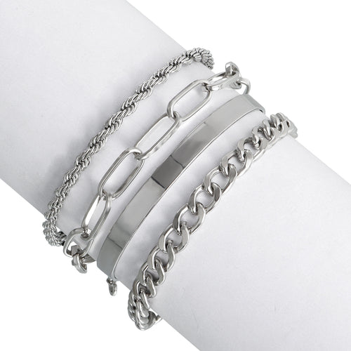 B1136 Women's Fashionable Gold Chunky Chain Bracelet by Dealightful Finds