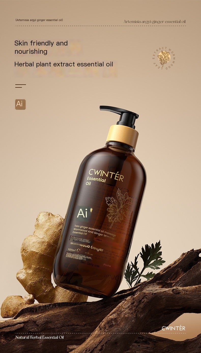 Ginger Essential Oil 500ml for Body Care and Moisture by Dealightful Finds