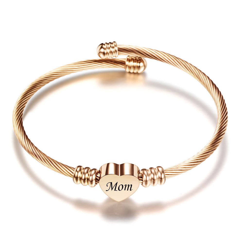 Stainless Steel Braided Mother’s Day Bracelets for Mom by Dealightful Finds