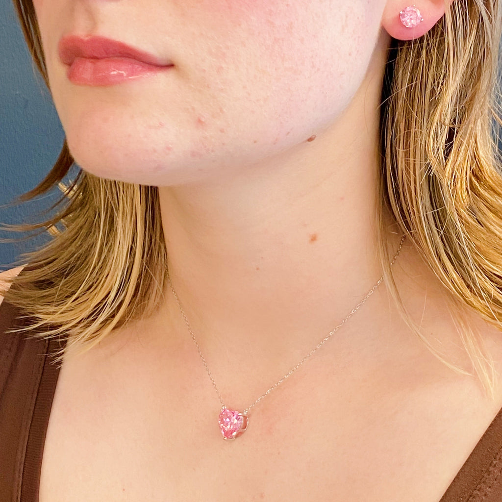 Absolute Beauty Sterling Silver Heart Necklace by Dealightful Finds