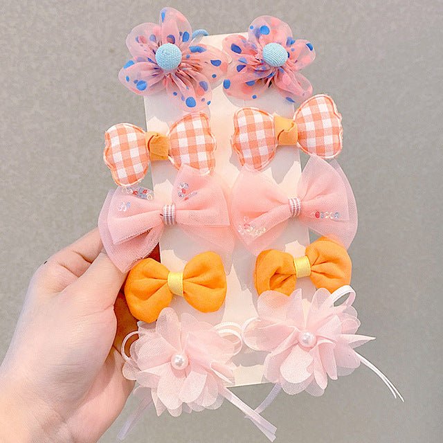 Cute Mesh Hair Clip Set for Little Girls by Dealightful Finds