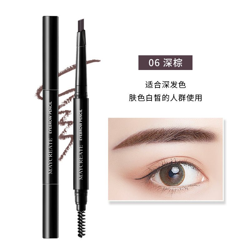 Dual-Head Waterproof Eyebrow Pencil - Wholesale Makeup by Dealightful Finds