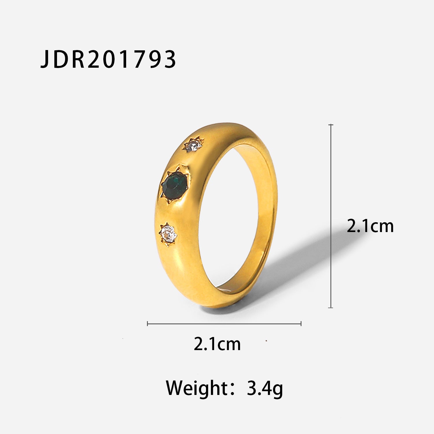 Retro Eight Star Ring for Women by Dealightful Finds
