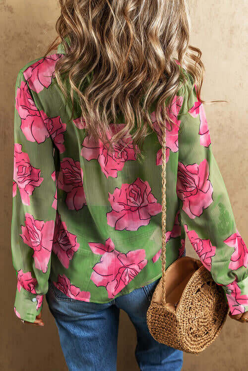 Rosy Long Sleeve Shirt by Dealightful Finds