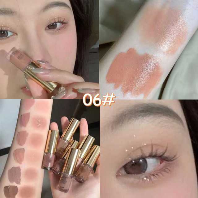 Brown Glitter Eyeshadow Stick and Contour Cream Makeup by Dealightful Finds