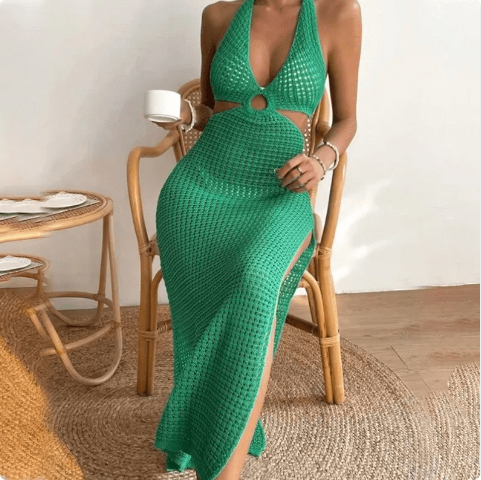 Women’s Solid Color Beach Dress by Dealightful Finds