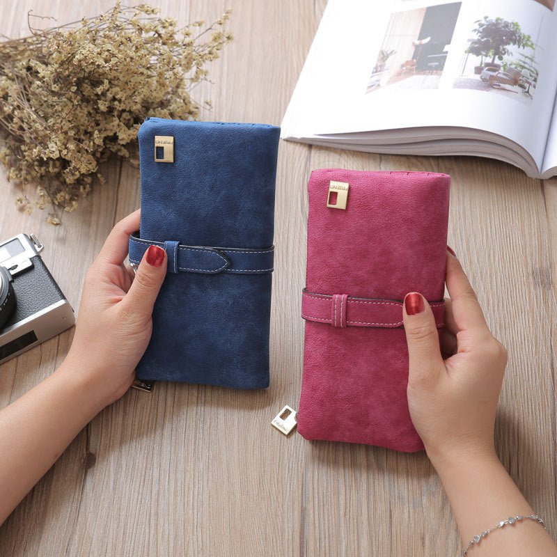 Frosted Women’s Long Wallet with Card Slots by Dealightful Finds