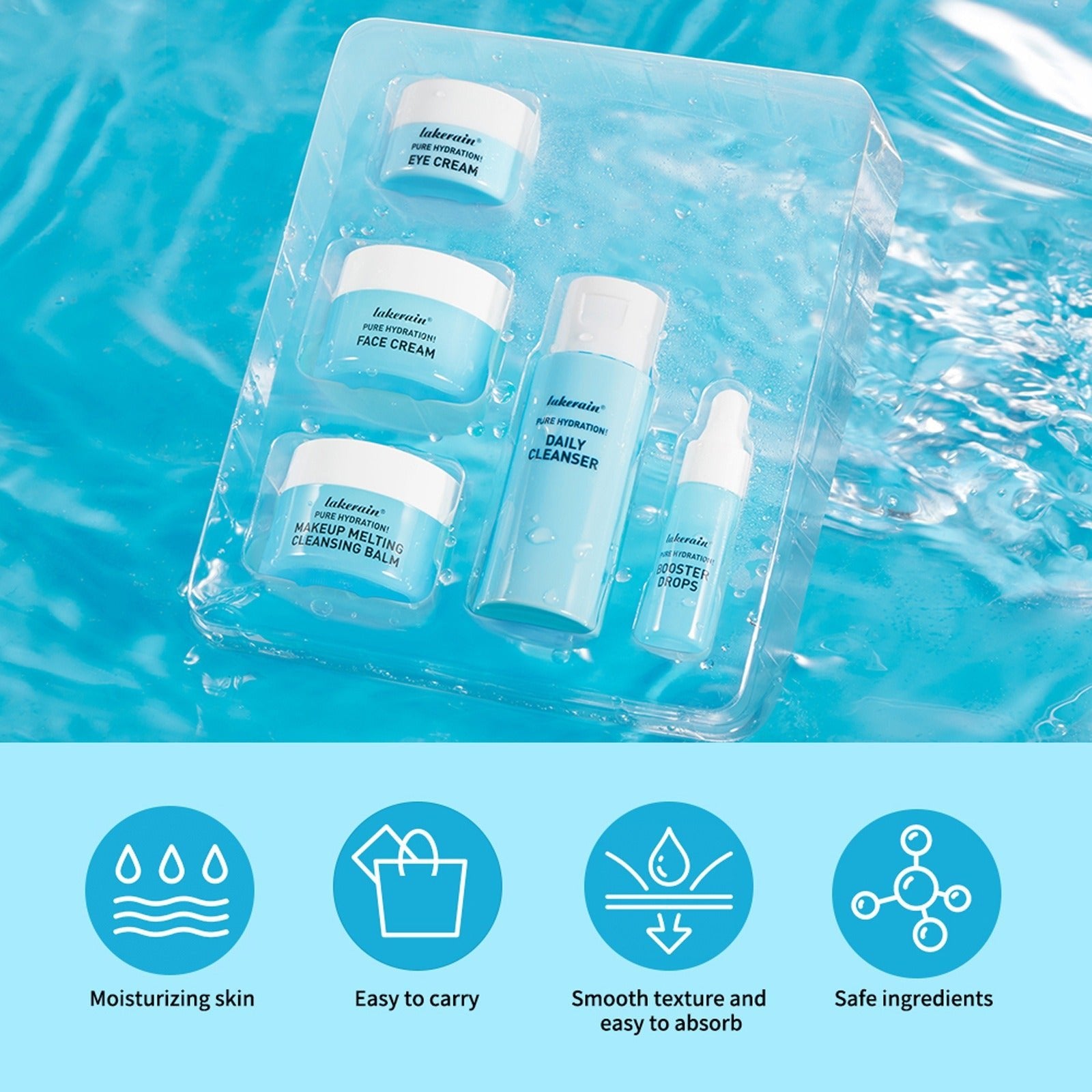 Blue Mini Skin Care Set by Dealightful Finds