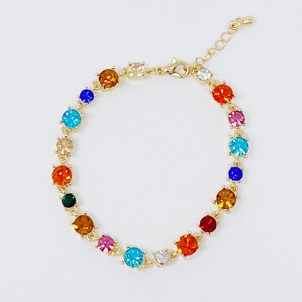 Crystals All Around Bracelet by Dealightful Finds