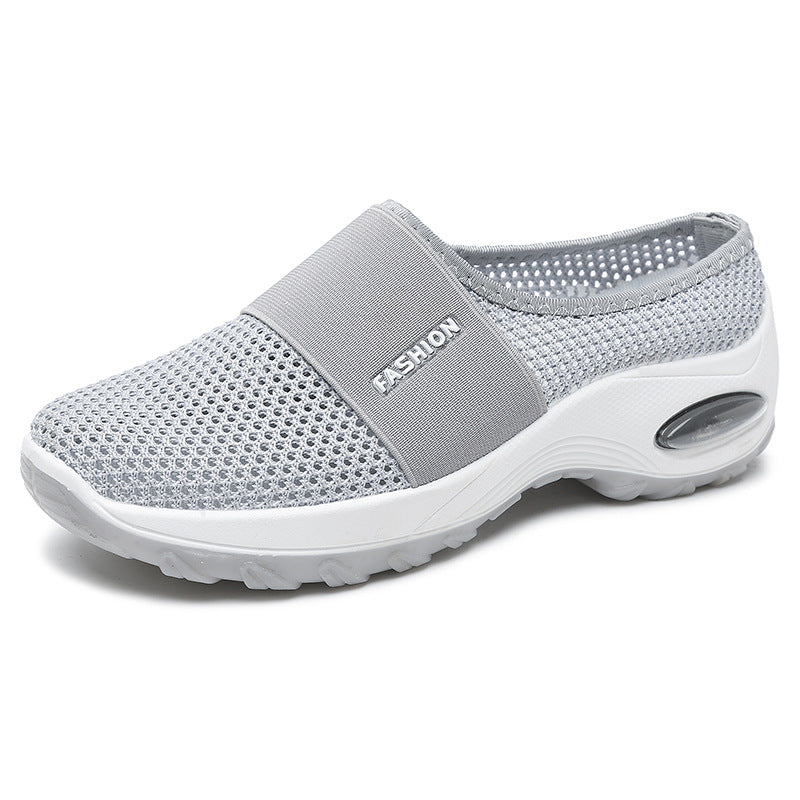 Breathable Mesh Half Support Women's Casual Shoes by Dealightful Finds