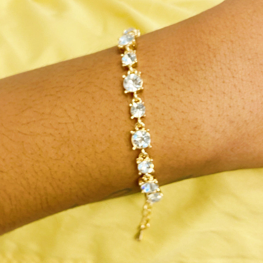 Crystals All Around Bracelet by Dealightful Finds