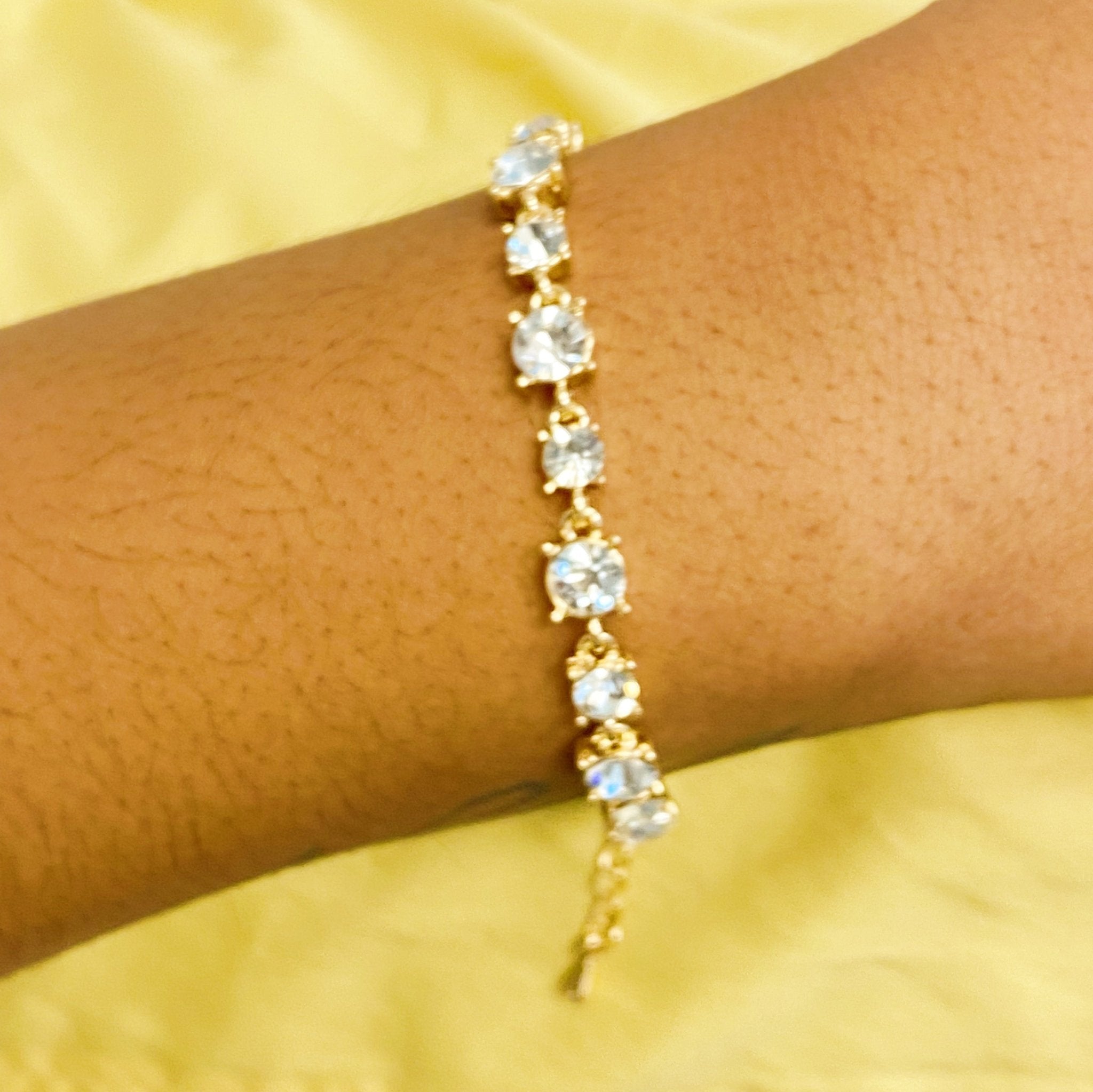 Crystals All Around Bracelet by Dealightful Finds