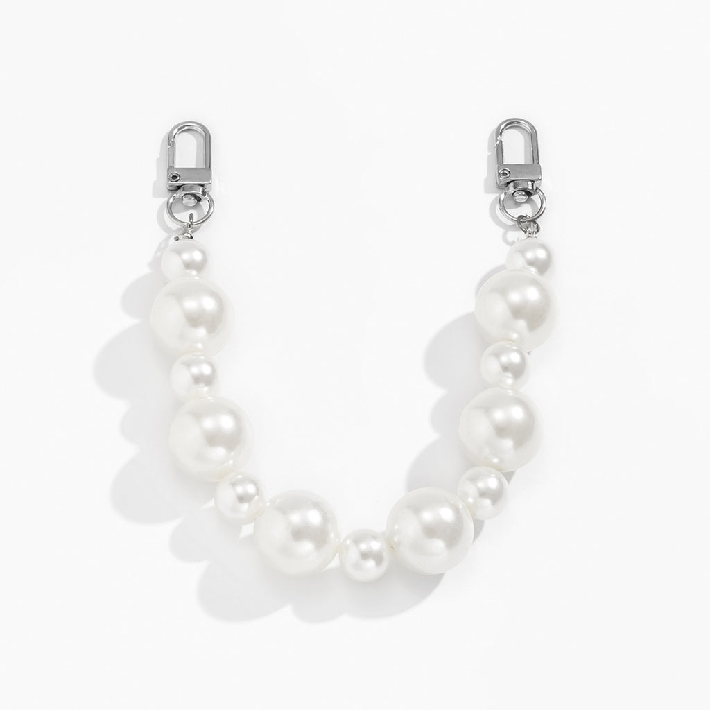 Fashion Simple Mixed Beads Imitation Pearl Bag Chain by Dealightful Finds