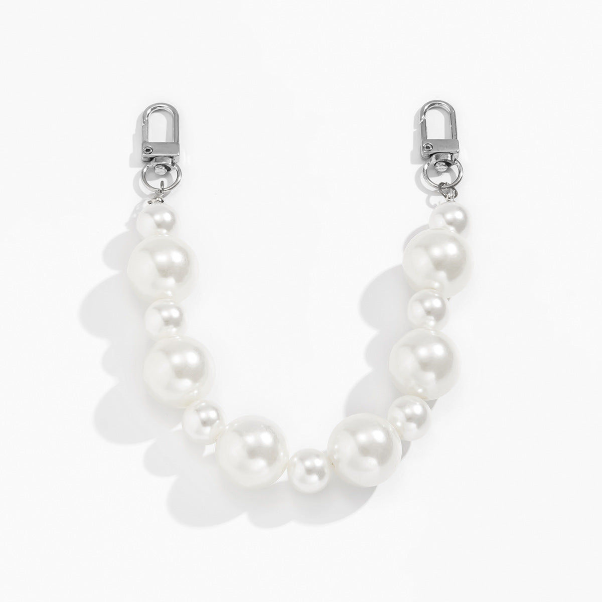 Fashion Simple Mixed Beads Imitation Pearl Bag Chain by Dealightful Finds