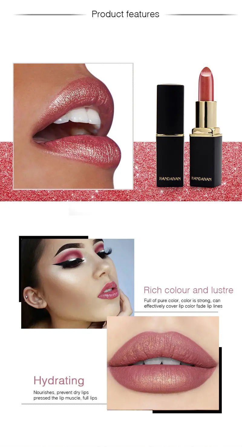 Color-Changing Metallic Pearlescent Gilded Lipstick by Dealightful Finds