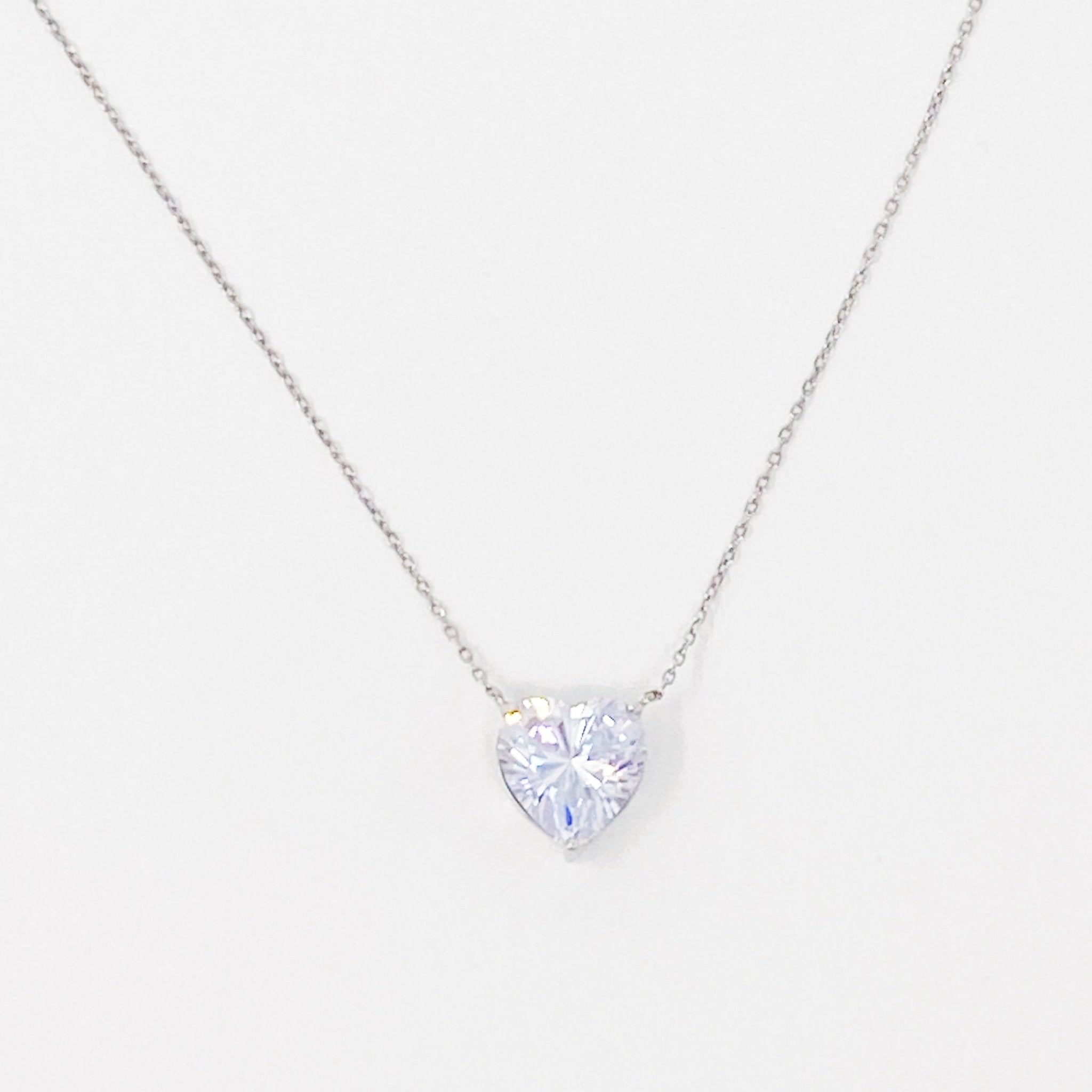 Absolute Beauty Sterling Silver Heart Necklace by Dealightful Finds