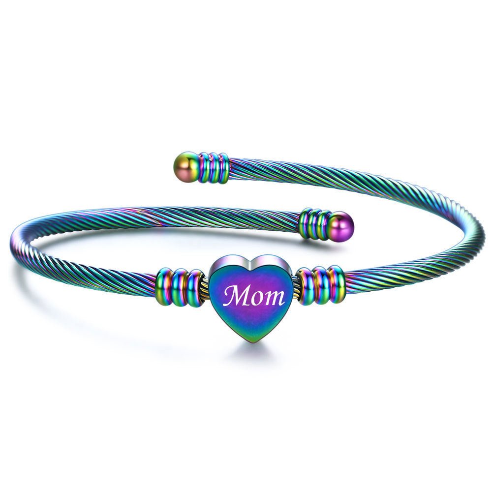 Stainless Steel Braided Mother’s Day Bracelets for Mom by Dealightful Finds